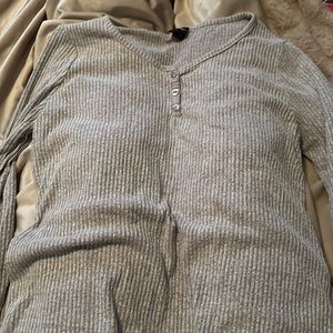 Long sleeve gray art class shirt